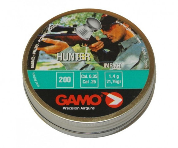 Пули пневматические Gamo Hunter 6,35мм 1,4г (200 шт)
