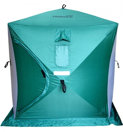Палатка зимняя Helios Куб 1.8х1.8 оранжевый / серый Палатка зимняя Helios Куб 1.8х1.8 оранжевый / серый