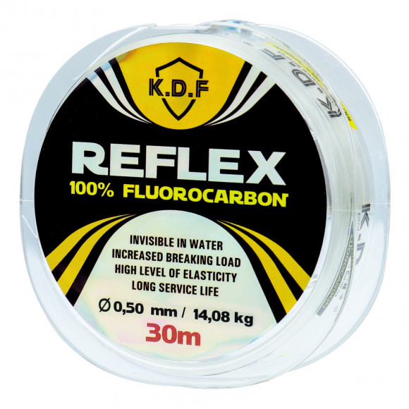 Леска KDF Reflex 100% Fluorocarbon 30м прозрачный