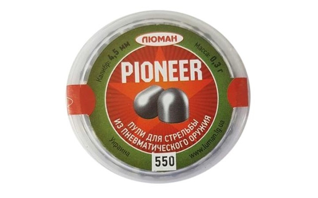 Пуля для пневматики Люман Pioner 0,3г. (550шт)