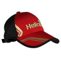 Бейсболка Helios (безразмерная) черный/красный