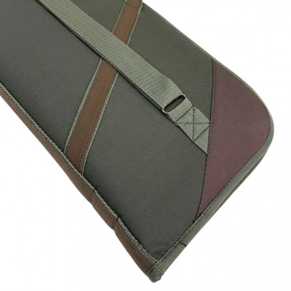 Кейс оружейный Русская охота 90см (ткань, поролон) хаки / коричневый