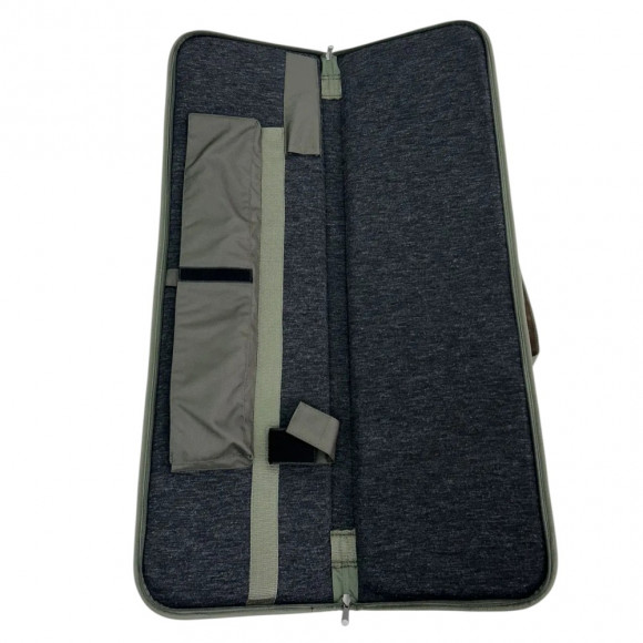 Кейс оружейный Русская охота 90см (ткань, поролон) хаки / коричневый