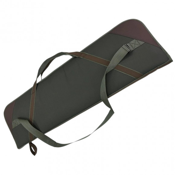 Кейс оружейный Русская охота 90см (ткань, поролон) хаки / коричневый