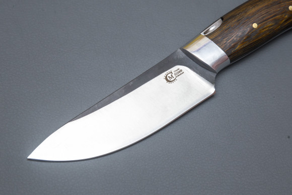 Нож ИП Семин Кайман шкуросъем из кованой стали Х12МФ  рукоять Венге