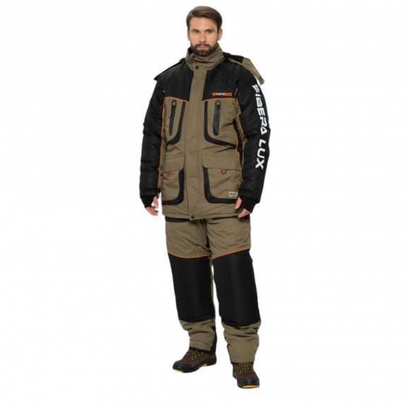 Костюм зимний Huntsman Siberia LUX ткань Breathable цвет хаки/черный