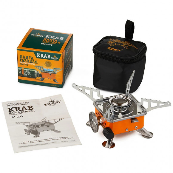 Плитка настольная газовая мини в сумке KRAB (TM-300)