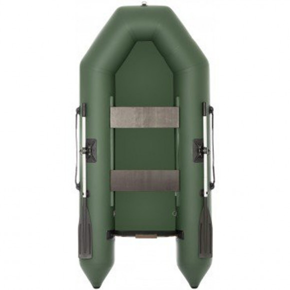 Лодка Тонар Капитан 260Т под мотор 4л.с, двухместная, зеленая