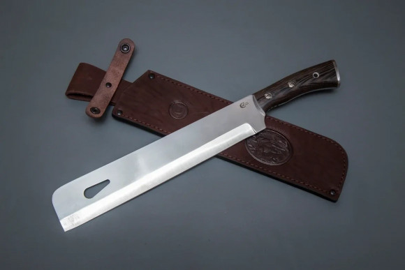 Мачете №3 ИП Семин сталь 65х13 рукоять Венге Мачете №3 ИП Семин сталь 65х13 рукоять Венге