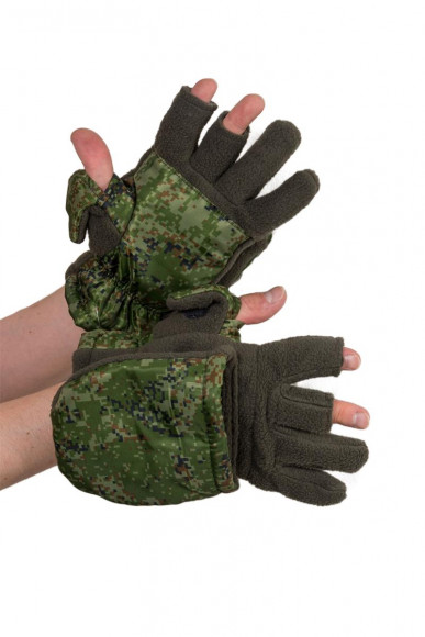 Перчатки Holster охотника-рыбака утепленные флис