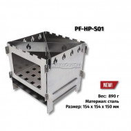 Печь-щепочница СЛЕДОПЫТ нержавеющая сталь 154х154х150 мм Печь-щепочница СЛЕДОПЫТ нержавеющая сталь 154х154х150 мм