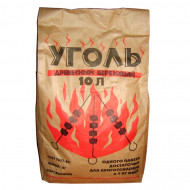 Уголь древесный березовый 10л Уголь древесный березовый 10л