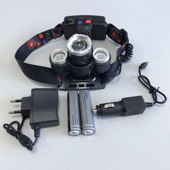 Фонарь налобный P-1170 (2+1), CREE XM-L T6,  870Lm