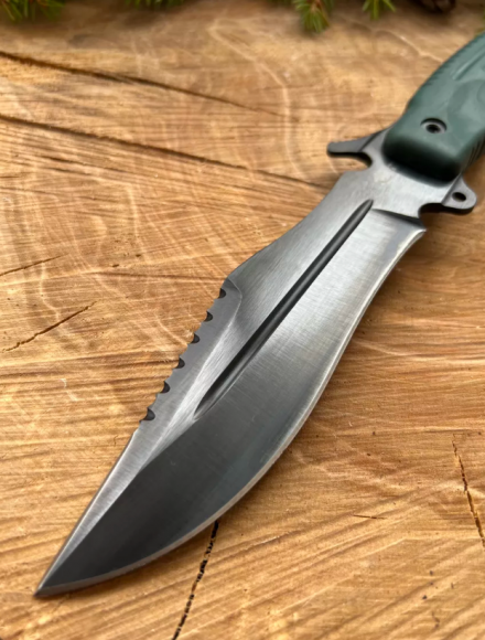 Нож тактический ИП Семин Армейский сталь У8 рукоять Elastron Нож тактический ИП Семин Армейский сталь У8 рукоять Elastron