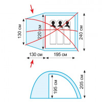 Комплект дуг дюрапол для палатки Bell-3 TRA-136