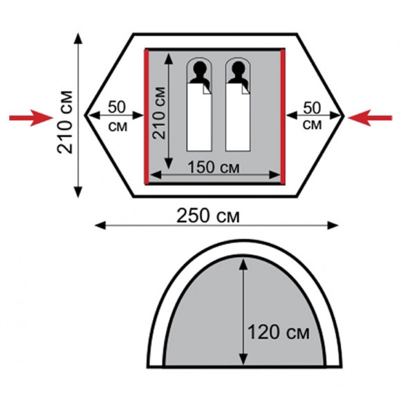 Палатка Tramp Scout 2 V2 (TRT-55) Палатка Tramp Scout 2 V2 (TRT-55)