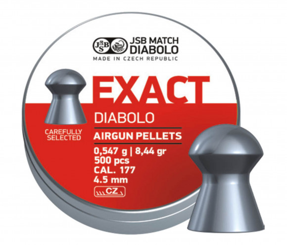 Пули JSB Exact Diabolo 4,5 мм 0,547 грамм (500 шт)