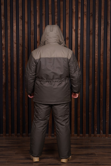 Костюм зимний Тайга Таймыр-Black ткань мембрана цвет черный/хаки Костюм зимний Тайга Таймыр-Black ткань мембрана цвет черный/хаки