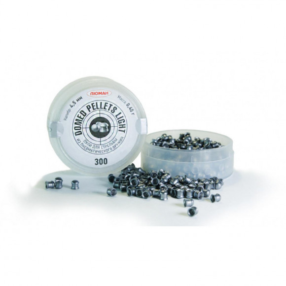 Пуля для пневматики Люман Domed Pellets Light 4,5мм 0,45г