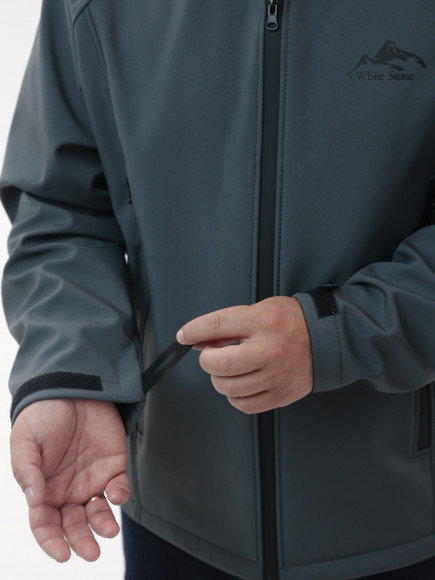 Куртка демисезонная БК Тюнгур ткань Softshell цвет серый