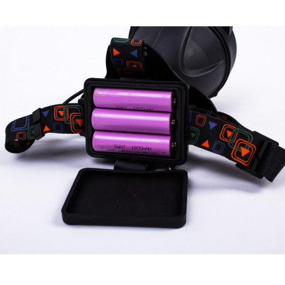 Фонарь налобный SibRay (Swat) NK-H604, 3х18650, 520lm