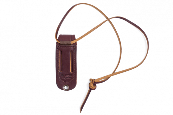 Чехол для складного ножа малый 90*25*18 мм Хольстер "25 лет" (231570000) кожа коричневый