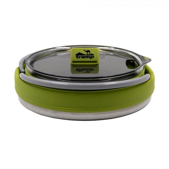 Чайник TRAMP 1 литр складной силиконовый с металлическим дном (TRC-125) Чайник TRAMP 1 литр складной силиконовый с металлическим дном (TRC-125)