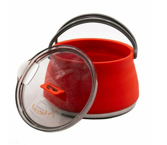 Чайник TRAMP 1 литр складной силиконовый с металлическим дном (TRC-125) Чайник TRAMP 1 литр складной силиконовый с металлическим дном (TRC-125)