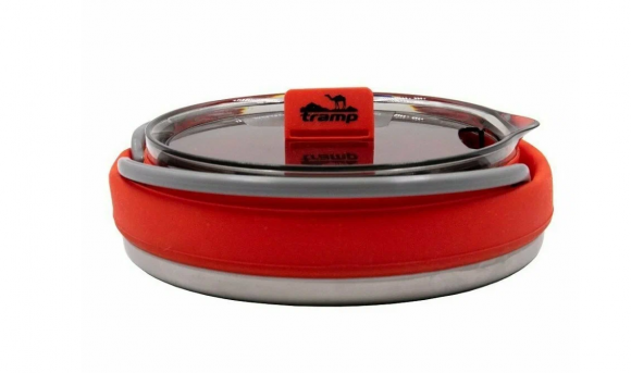 Чайник TRAMP 1 литр складной силиконовый с металлическим дном (TRC-125) Чайник TRAMP 1 литр складной силиконовый с металлическим дном (TRC-125)