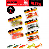 Виброхвост Lucky John ProSeries SET 04 (5 уп - 20 шт) съедобная резина Виброхвост Lucky John ProSeries SET 04 (5 уп - 20 шт) съедобная резина