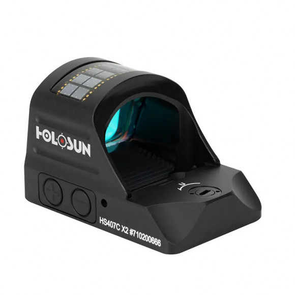 Прицел коллиматорный Holosun HS407C X2 OpenReflex micro без кронштейна с солнечной батареей точка 2 МОА красного цвета Прицел коллиматорный Holosun HS407C X2 OpenReflex micro без кронштейна с солнечной батареей точка 2 МОА красного цвета