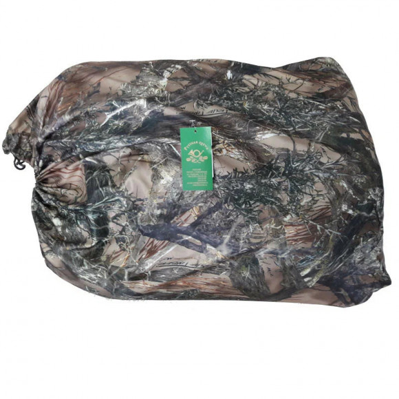 Палатка Русская охота, двухскатная, 100% хлопок, с карманом для дымохода, 3-местная