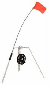 Жерлица ТриКита 3-ногая с катушкой, алюминий Жерлица ТриКита 3-ногая с катушкой, алюминий