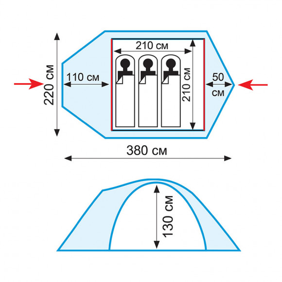 Палатка Tramp Mountain 3 V2 (TRT-23) Палатка Tramp Mountain 3 V2 (TRT-23)