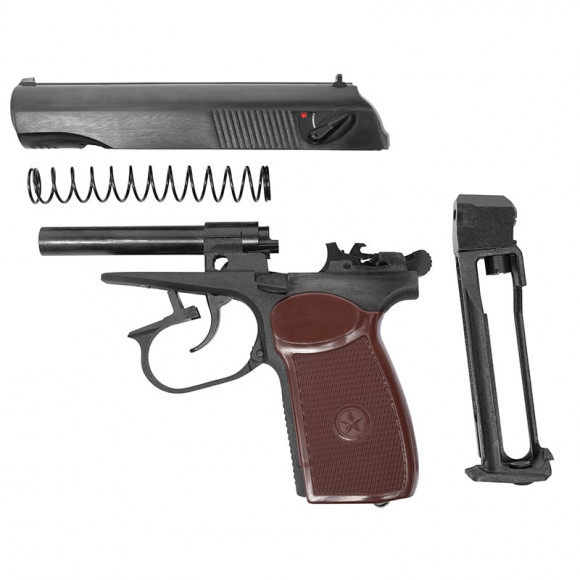 Пневматический пистолет МР-654К-20 обновленная рукоятка Пневматический пистолет МР-654К-20 обновленная рукоятка