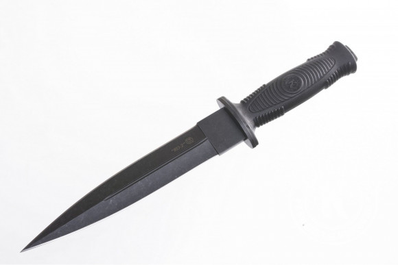 Нож охотничий (лиц.) КО-2, Кизляр, сталь AUS-8, клинок-202 мм., stonewash,  эластрон