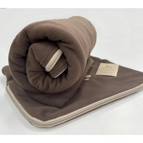 Спальник-плед-подушка РО, флис коричневый (205х74/148) Спальник-плед-подушка РО, флис коричневый (205х74/148)