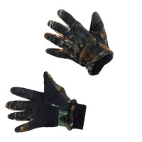 Перчатки Holster охотника с кожаными накладками, флис