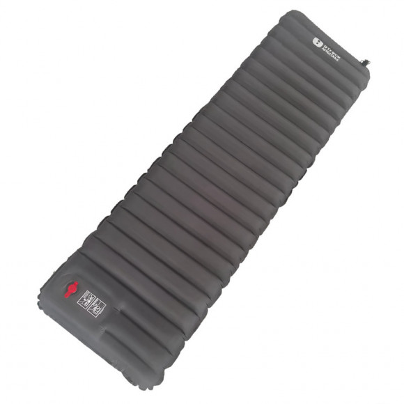 Ковер надувной BTrace AirMat Delux, утепленный, серый M0221 (193*59*9см) с насосом