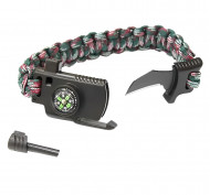 Браслет из паракорда  24,5х2см (свисток, огниво, паракорд, компас, лезвие) Следопыт PF-PD-03S Браслет из паракорда  24,5х2см (свисток, огниво, паракорд, компас, лезвие) Следопыт PF-PD-03S