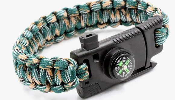 Браслет из паракорда  24,5х2см (свисток, огниво, паракорд, компас, лезвие) Следопыт PF-PD-03S Браслет из паракорда  24,5х2см (свисток, огниво, паракорд, компас, лезвие) Следопыт PF-PD-03S