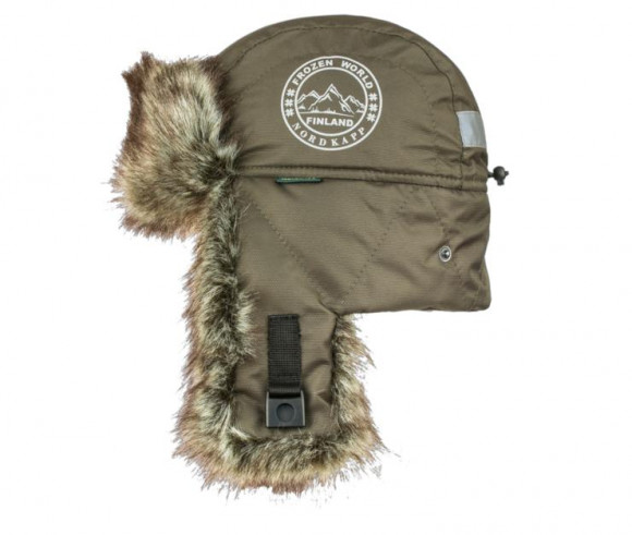 Шапка-ушанка NordKapp Talvi Badger MX Green (Hipora/барсук ) арт. 576