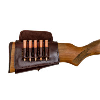 Патронташ Holster на приклад 5 патронов СНО (для нарезного оружия) кожа (190730035)