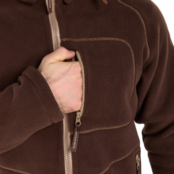 Куртка Русская охота Филин New флис (коричневый/бежевый)