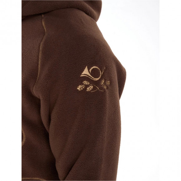 Куртка флисовая Русская охота "Филин New", мужская, с капюшоном, вышивка