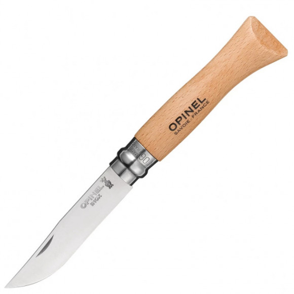 Нож складной Opinel 6 VRI нержавеющая сталь рукоять из бука