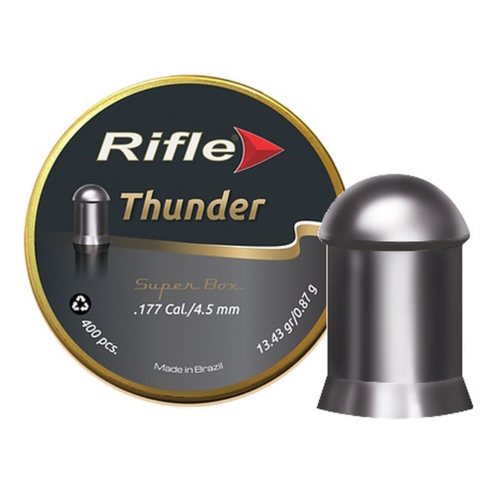 Пуля для пневматики RIFLE Thunder, 0,87г (400 шт)