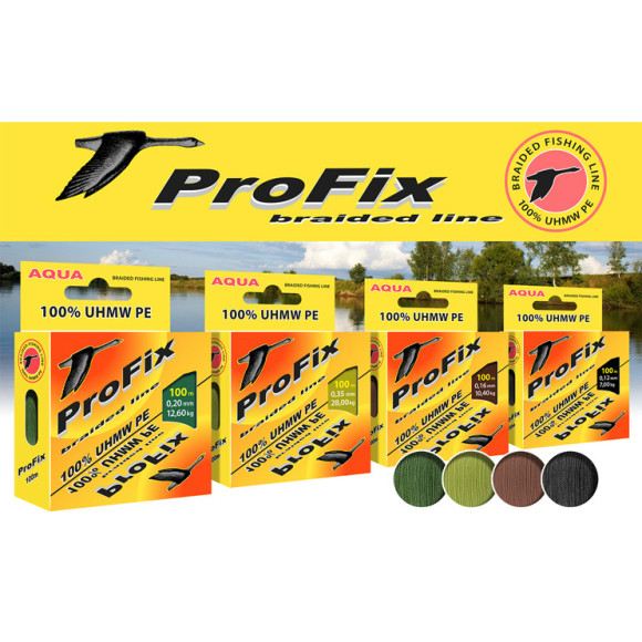 Шнур плетеный AQUA ProFix Olive 100м оливковый
