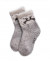 Носки детские из 100% шерсти производства Монголия "Олени" цвет Серый