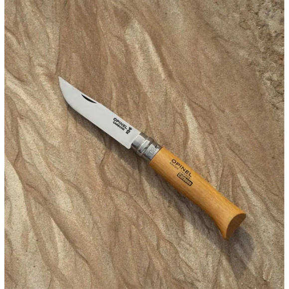 Нож складной Opinel 8 VRN углеродистая сталь рукоять бук